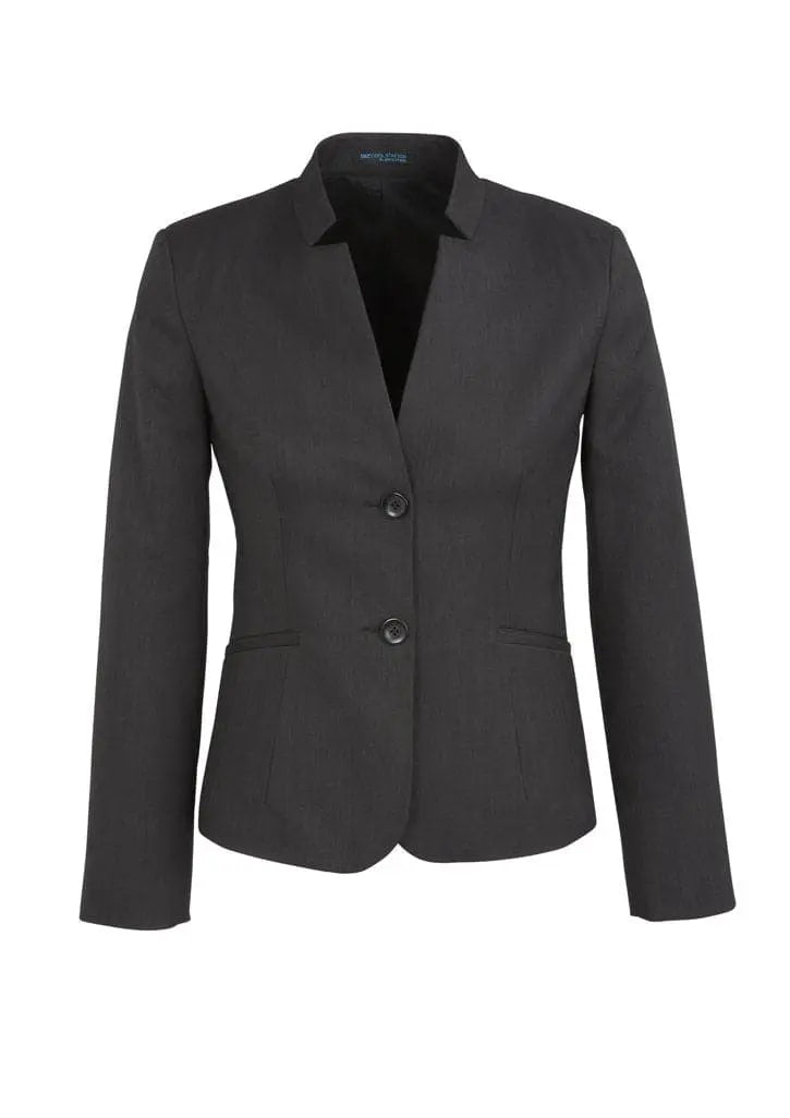 Biz Corporates Women's Short Jacket with Reverse Lapel 60113 Metro Workwear.